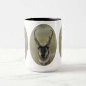 A20 Pronghorn Antelope Buck Black Face Head Shot Mok (Midden)