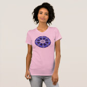 A24 Blue Ripple Mandala T-Shirt (Voorkant volledig)