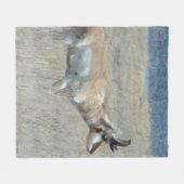 A25 Gaffelbok Fleece Deken (Voorkant (Horizontaal))