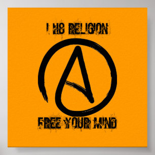 a2, I H8 RELIGIE, GRATIS UW GEVOEL Poster