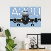 A320 LUCHTVAARTMAATSCHAPPIJ POSTER (Thuiskantoor)