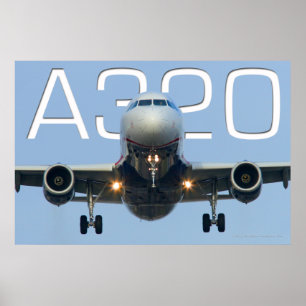 A320 LUCHTVAARTMAATSCHAPPIJ POSTER
