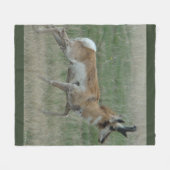 A32 Gaffelbok Ram Fleece Deken (Voorkant (Horizontaal))