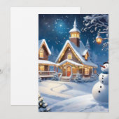 a378 - Cartes de Noël - Cadeaux de Noël pour maman (Devant / Derrière)