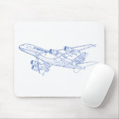 A380 Airbus Muismat (Met muis)