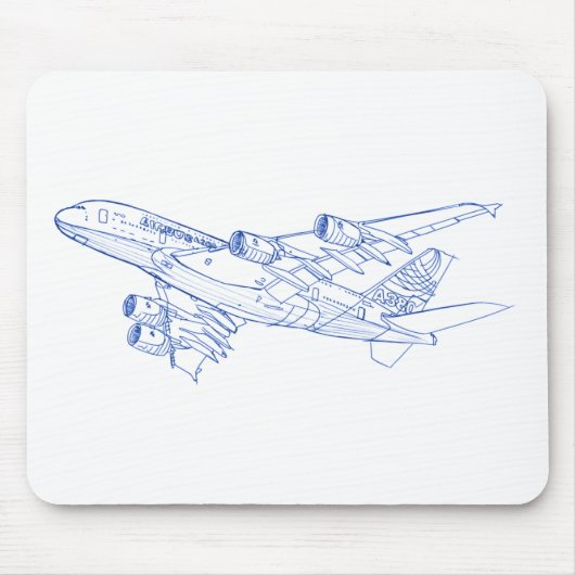 A380 Airbus Muismat (Voorkant)