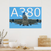 A380 LUCHTVAARTMAATSCHAPPIJ POSTER (Keuken)