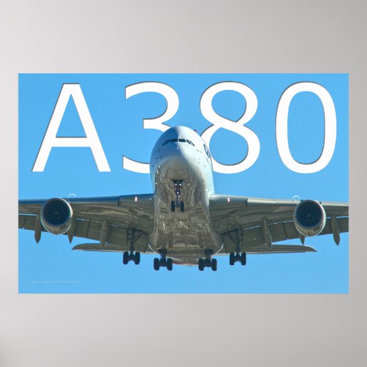 A380 LUCHTVAARTMAATSCHAPPIJ POSTER (Voorkant)