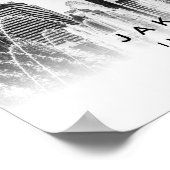 A3 Jakarta Indonésie Coordonnées Poster (Coin)