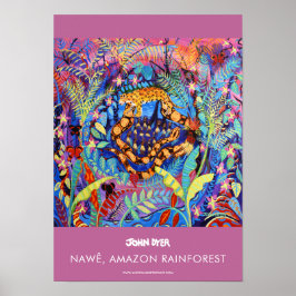 A3 poster van John Dyer. Amazon Rainforest. Nawê
