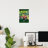 A3 poster van John Dyer. Oerwoud Bananen, Costa Ri (Thuiskantoor)