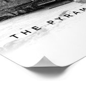 A3 Pyramides De Gizeh Egypt Coordonnées Poster (Coin)