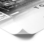 A3 Tokyo Japon Coordonnées Poster (Coin)