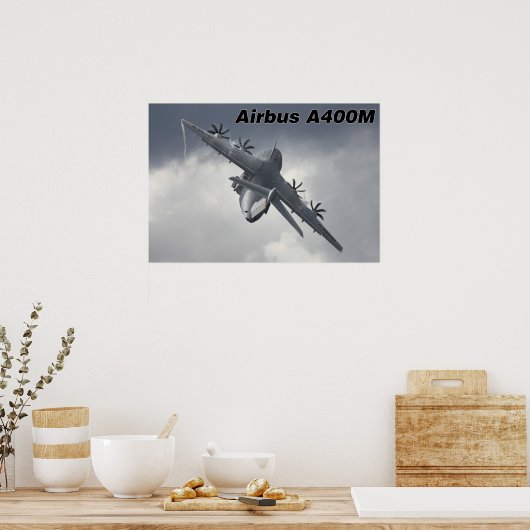 A400M in actie Poster (Keuken)