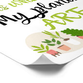 A4 Poster Home est l'endroit où mes plantes sont (Coin)