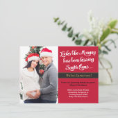 A6 Carte de Noël Grossesse Photo - Maman (Debout devant)