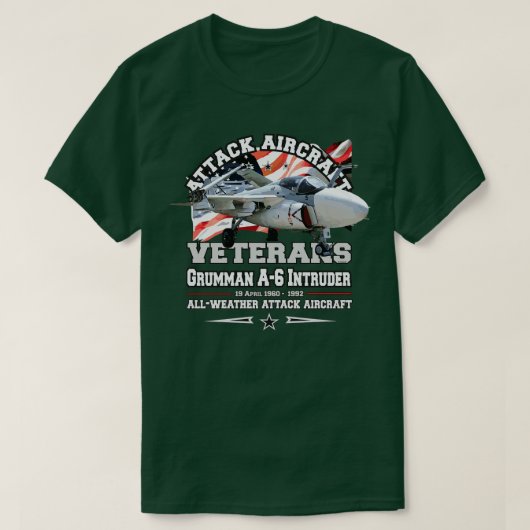 A6 Intruder allweather aanval vliegtuig T-shirt (Design voorkant)