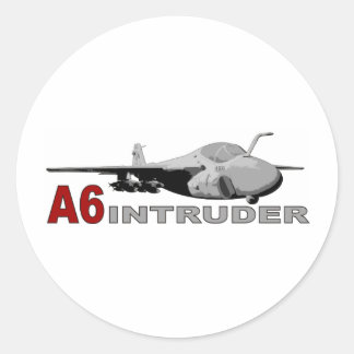 A6 Intruder Ronde Sticker