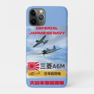 A6M MITSUBISHI "ZERO" GEVECHTSESKADER iPhone 11 PRO HOESJE