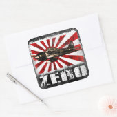 A6M nul Vierkante Sticker (Envelop)