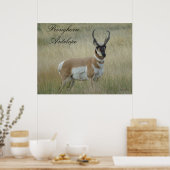 A8 Pronghorn Antelope Poster (Keuken)