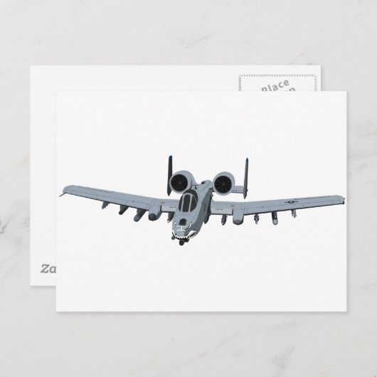 A-10 Thunderbolt II Briefkaart (Voorkant / Achterkant)