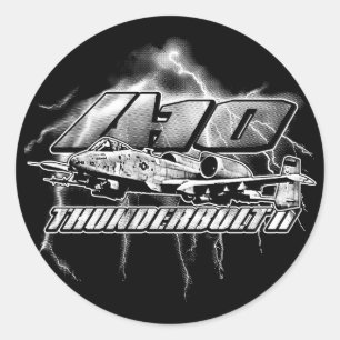 A-10 Thunderbolt II Classic Round Sticker Sticker