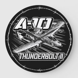 A-10 Thunderbolt II grote klok acryl wandklok