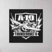 A-10 Thunderbolt II Impression de toile étirée (Recto)