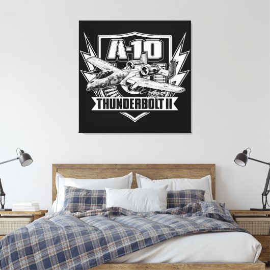 A-10 Thunderbolt II Impression de toile étirée (Insitu(Chambre))