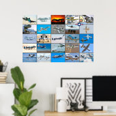 A-10 THUNDERBOLT II "MONTAGE" POSTER (Thuiskantoor)