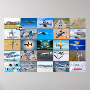 A-10 THUNDERBOLT II "MONTAGE" POSTER