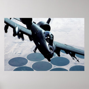 A-10 Thunderbolt II-Vliegtuig Poster
