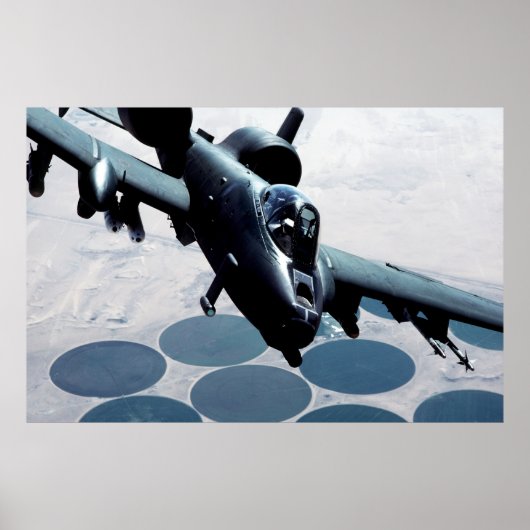A-10 Thunderbolt II-Vliegtuig Poster (Voorkant)