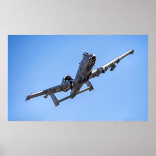 A-10 Thunderbolt II-Vliegtuig Poster