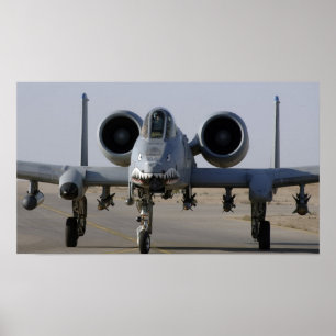 A-10 Thunderbolt II-Vliegtuig Poster
