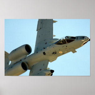 A-10 Thunderbolt II-Vliegtuig Poster