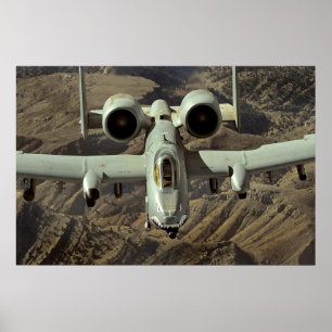 A-10 Thunderbolt II-Vliegtuig Poster