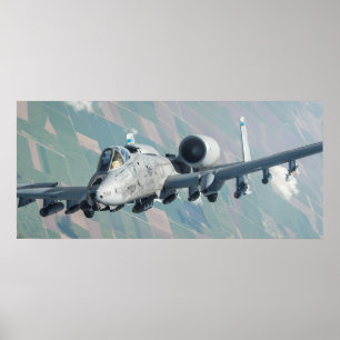 A-10 Thunderbolt II-Vliegtuig Poster