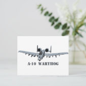A-10 Warthog Briefkaart (Staand voorkant)