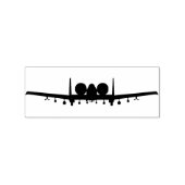 A-10 Warthog Jet Front Uitzicht houten stempel (Afrduk)