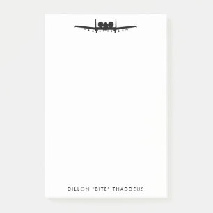 A-10-Warthog Jet-laptop, aangepast na-it-laptop Post-it® Notes
