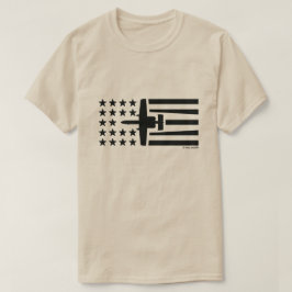 A-10 Warthog Jet Stars en Stripes - Zwart T-shirt