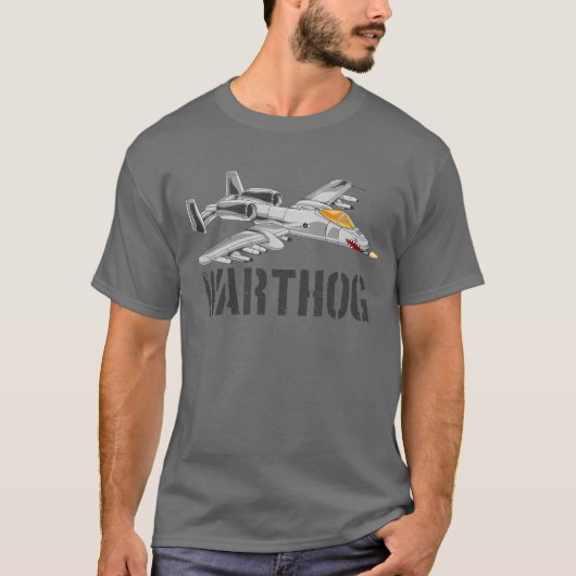 A-10 Warthog Militair Vliegtuig Jet Vliegtuig A10 T-shirt (Voorkant)