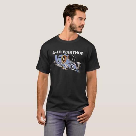 A-10 Warthog Military Airplane A10 Thunderbird A10 T-shirt (Voorkant volledig)
