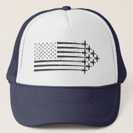 A-10 Warthog  Style USA Vlag Formation Trucker Pet