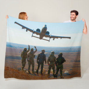 A-10C THUNDERBOLT II FLEECE DEKEN