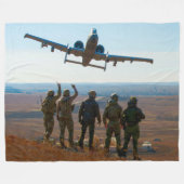 A-10C THUNDERBOLT II FLEECE DEKEN (Voorkant (Horizontaal))