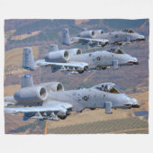 A-10C THUNDERBOLT II FLEECE DEKEN (Voorkant (Horizontaal))