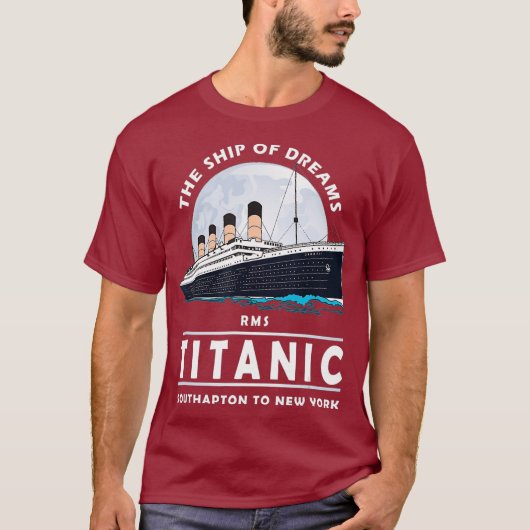 A 1912  Twitter-boot met Titanic-reisboot T-shirt (Voorkant)